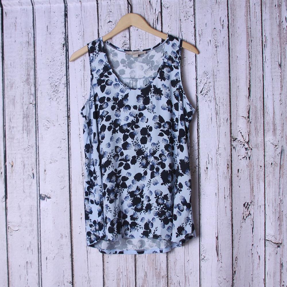Ann Taylor LOFT Floral Print Tank Size M